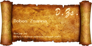 Dobos Zsanna névjegykártya